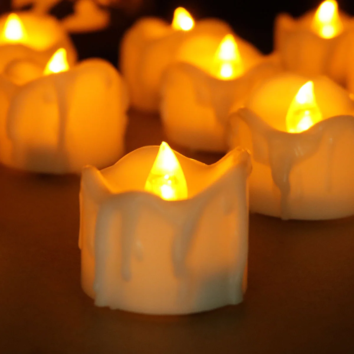 Bright Mini Flameless LED Tea Light Candle for Wedding Birthday Christmas