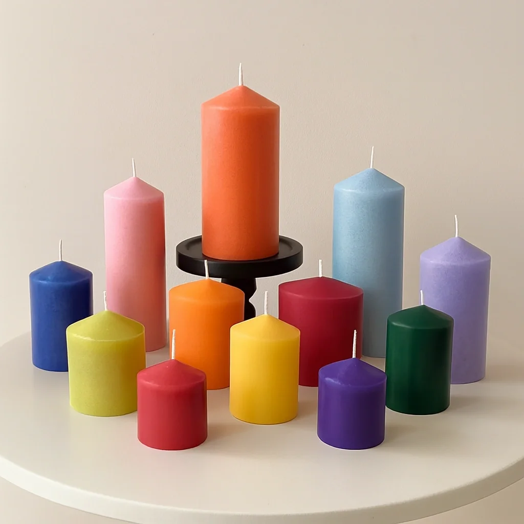 Bulk Wholesale Custom Party Decorative Cylinder Pillar Candles