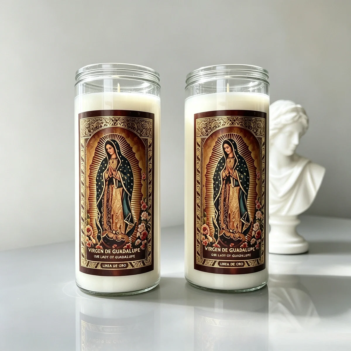 Church Use Religious Devotional Prayer 14 Day Glass Candle