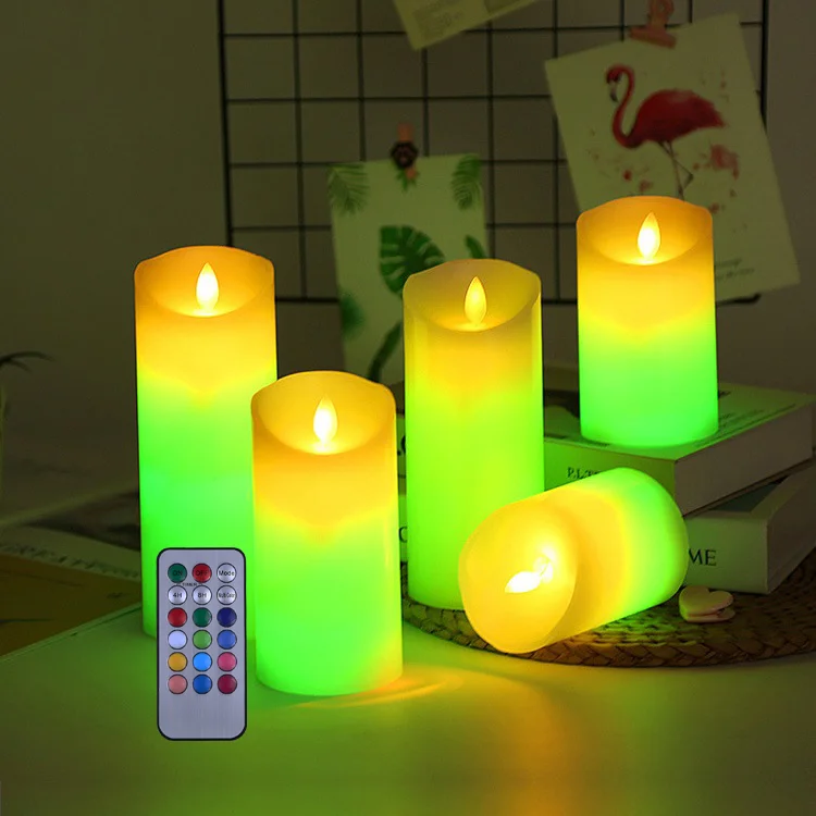 Color Changing Real Wax Remote Control LED Candle Wholesale