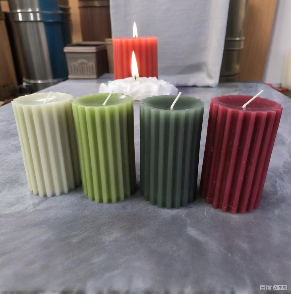 Custom Paraffin Wax Long Burning Dripless Pillar Candles for Decor