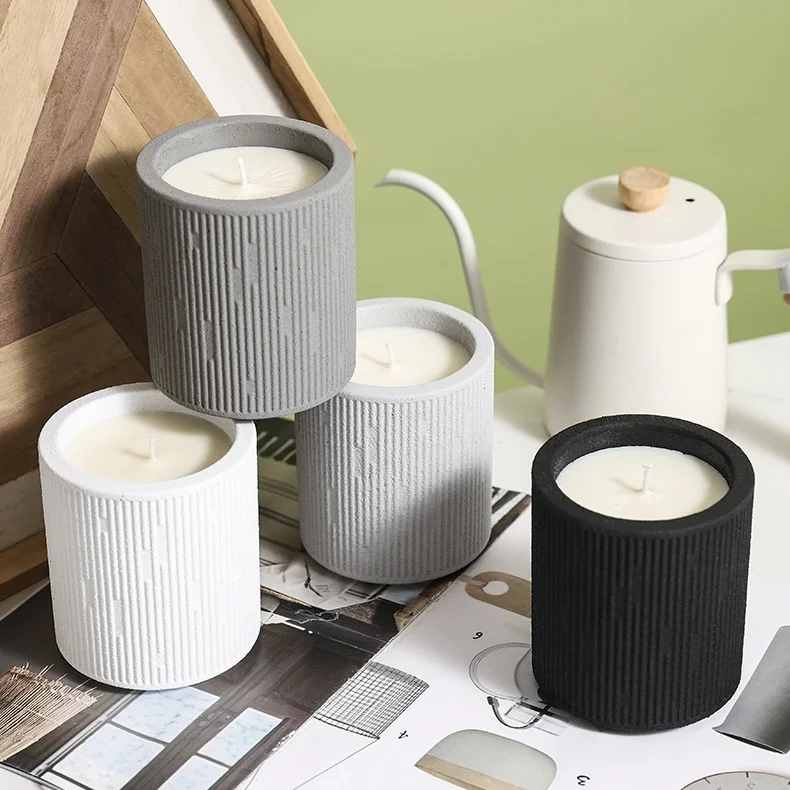 Cylinder Home Window Decorative Fragrance Scented Candles for Centerpiece