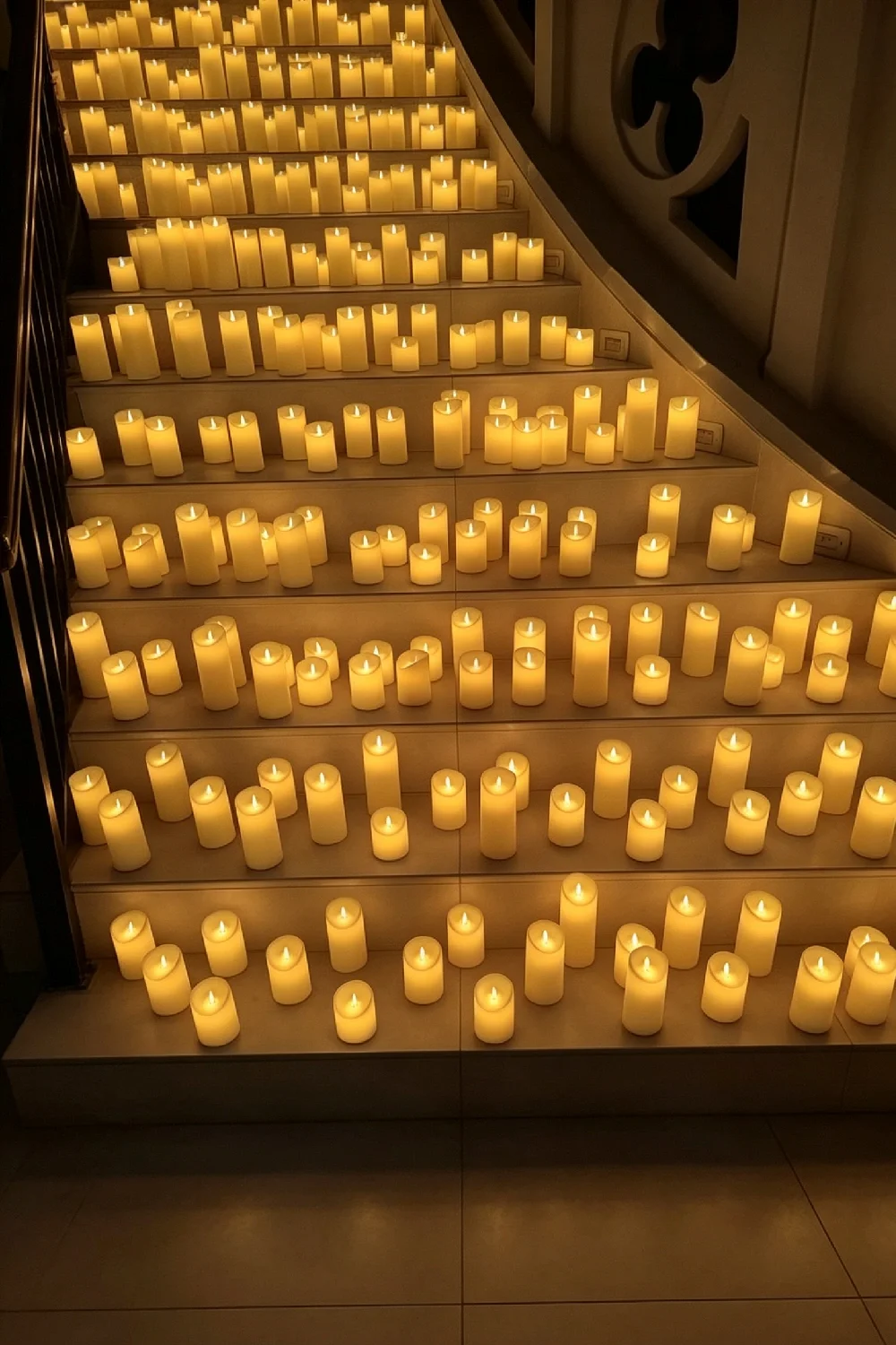 Flameless Moving Wick Plastic LED Pillar Candle Wholesale