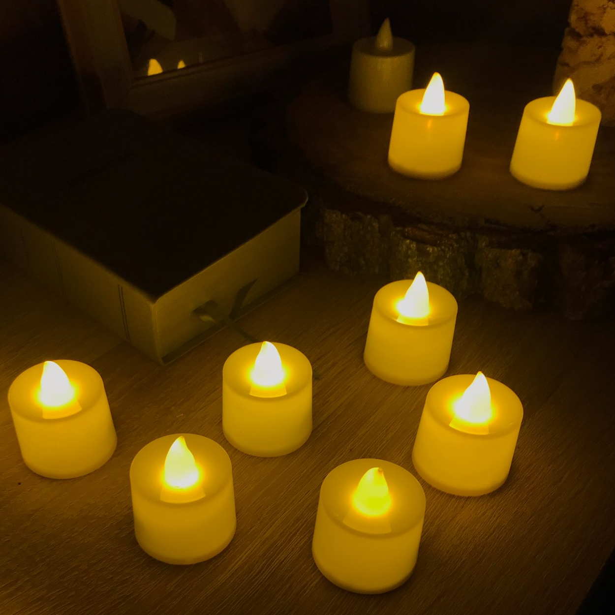 Funeral Anniversary Decoration Votive LED Candles Tea Light