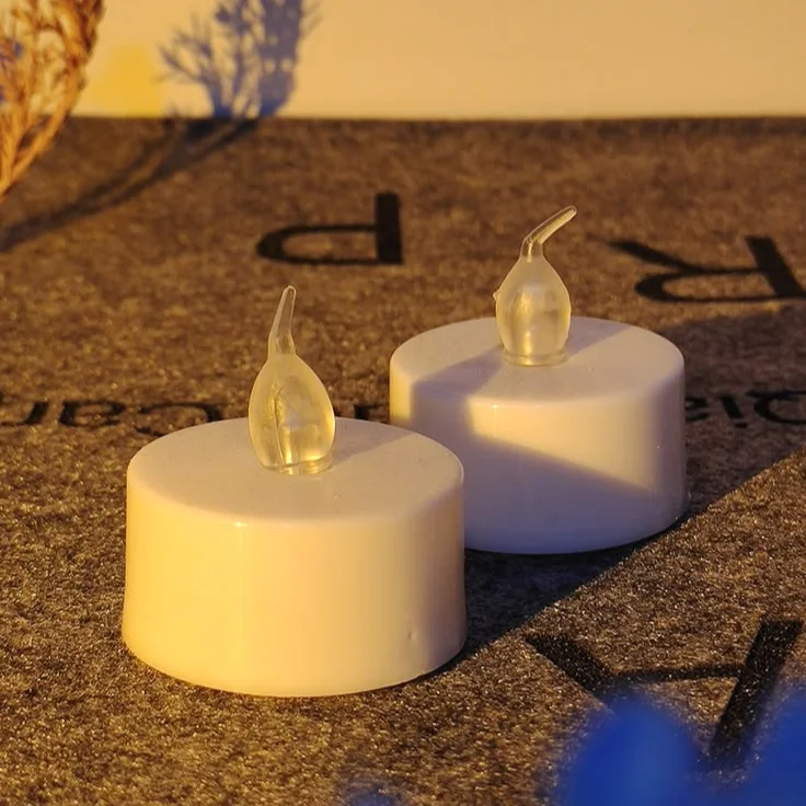 LED Flameless Tealight Candles with Remote for Christmas Restaurant Decoration