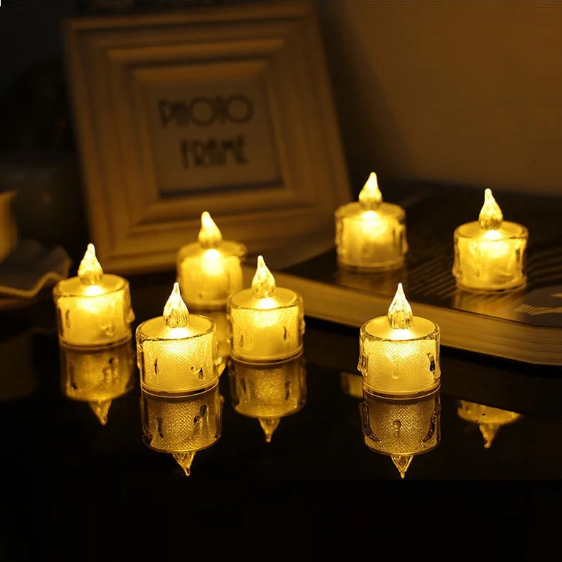 Luminary Warm Light Electric LED Tealight Candles for Christmas