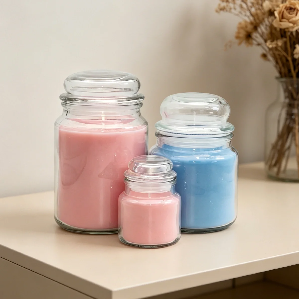 Mushroom Shape Smokeless Natural Essential Oil Aroma Candles with Lid