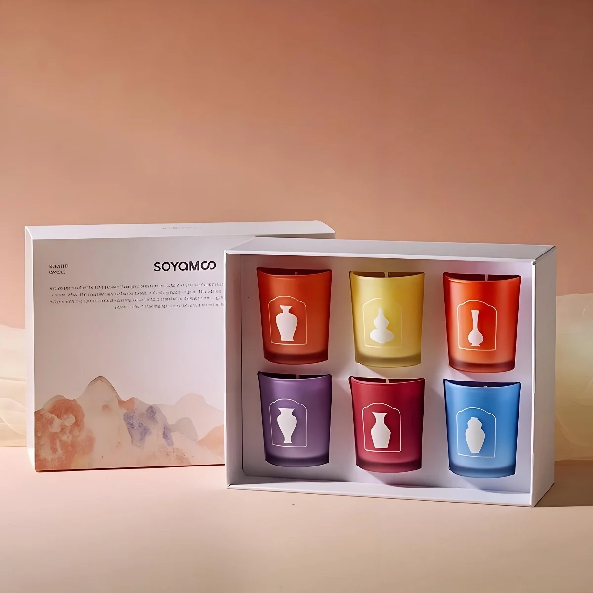 Natural Wax Perfume Oil Scented Candles Gift Set for Mother's Day