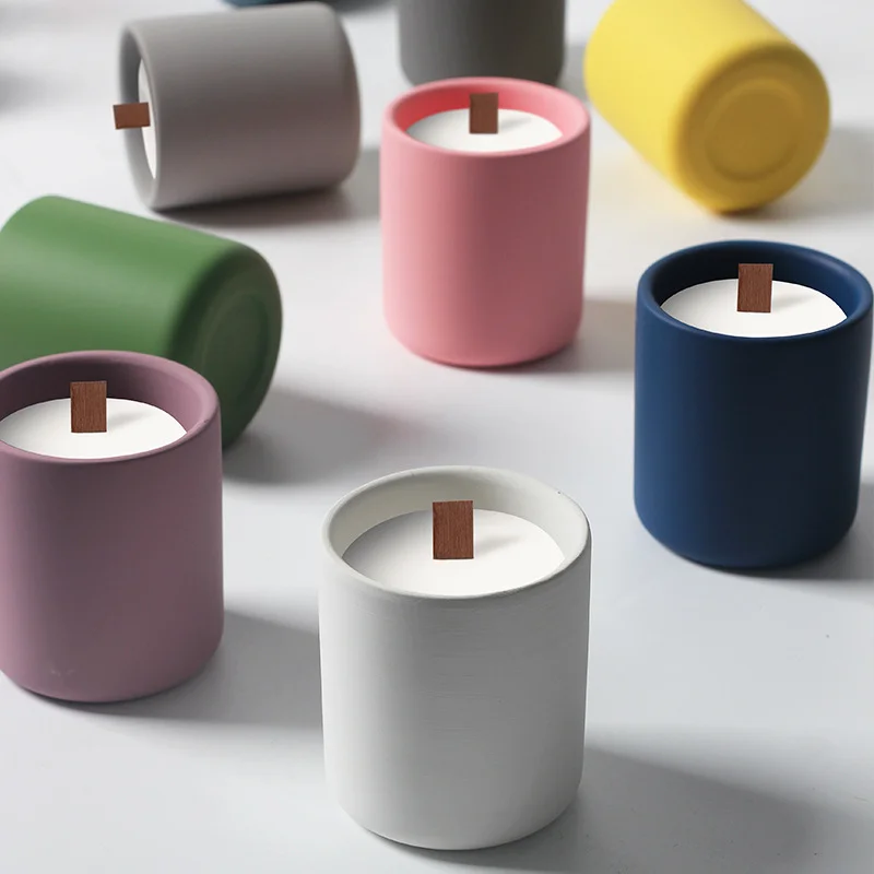 Personalized Soy Wax Aromatherapy Candles with Wooden Wick for Christmas