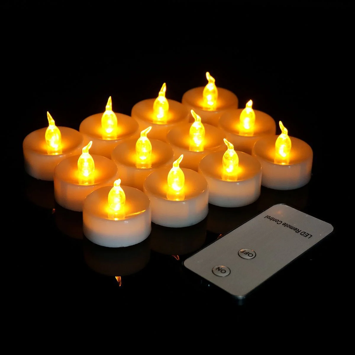 Remote Controlled Home Decor Electric Flameless LED Tealight Candle