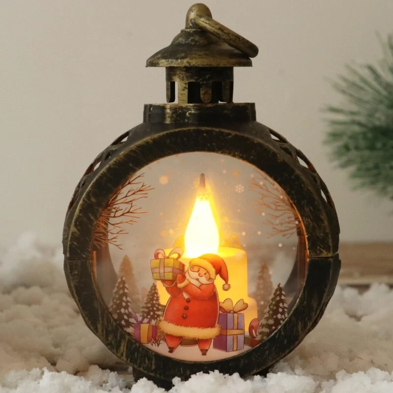 Sublimation Garden Decorative Christmas LED Wind Lanterns