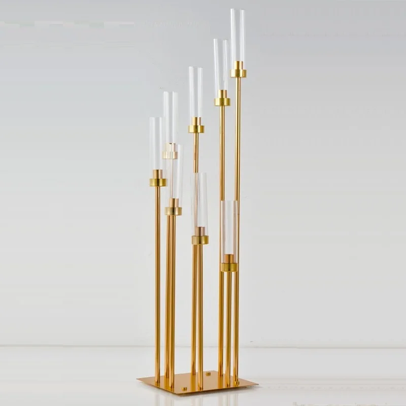 Table Centerpiece Stand 8 Arm 10 Arm 12 Arm Gold Candelabra Metal Candle Holders