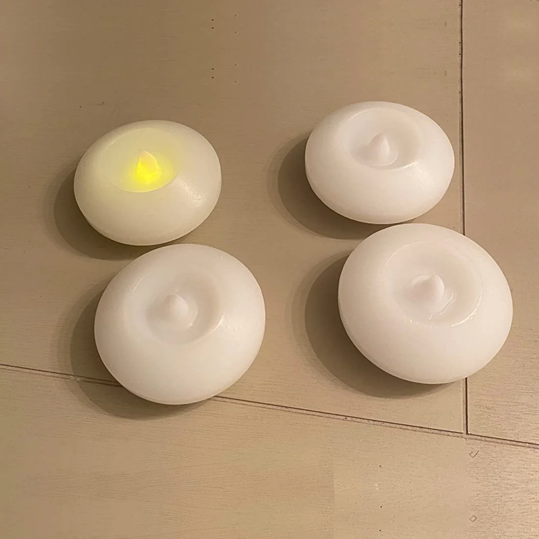 Water Activated Outdoor Flameless Flickering LED Floating Candles