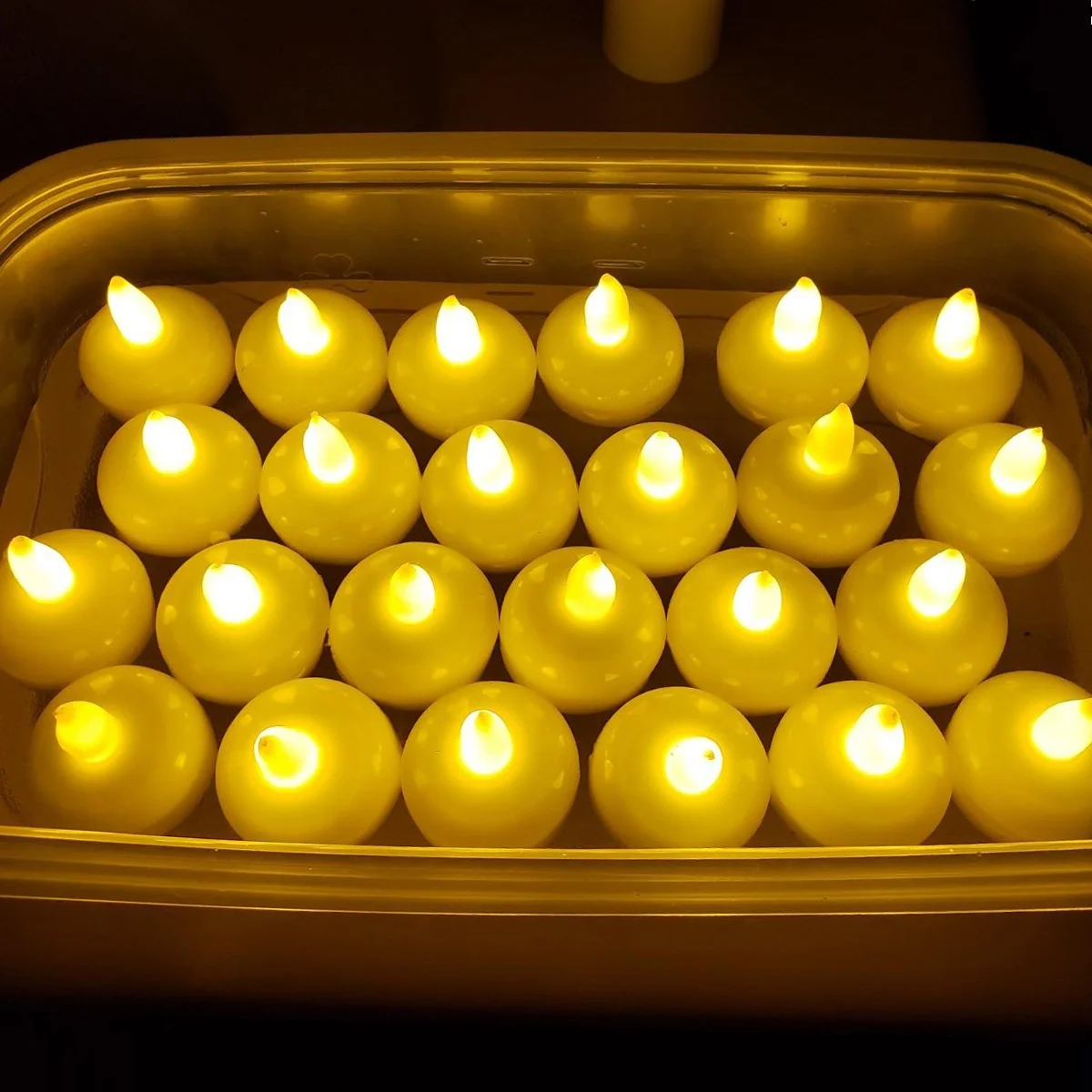 Wedding Table Centerpiece Water Floating LED Tealight Candle