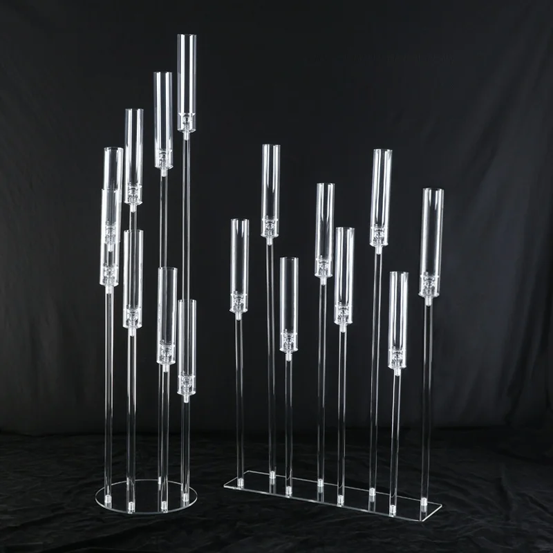 Wedding Table Centerpieces Acrylic Candelabra 3 5 6 8 10 Arms Candle Holder