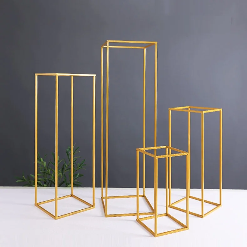 Weddings Party Tables Centerpiece Flowers Rack Metal Gold Tall Flower Stand